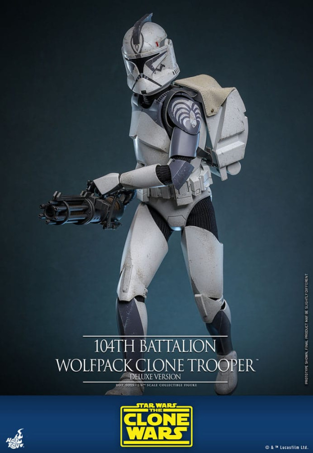 @Star Wars The Clone Wars 104th Battalion Wolfpack Clone Trooper DLX