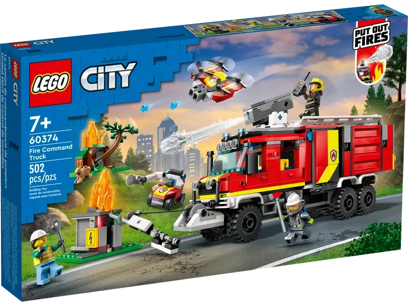 LEGO® City 60374 Velitelský vůz hasičů