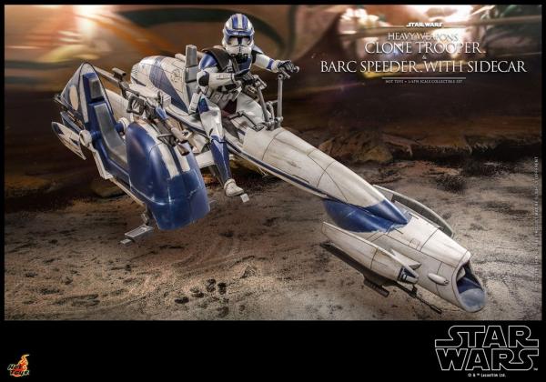 Star Wars: The Clone Wars - Heavy Weapons Clone Trooper and BARC Speeder with Sidecar