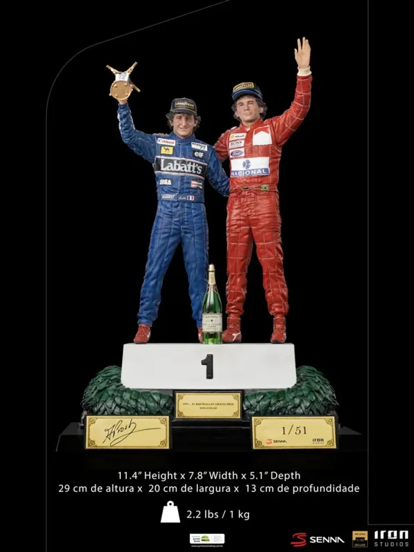 Ayrton Senna Alain Prost & Ayrton Senna (The Last Podium 1993) DLX