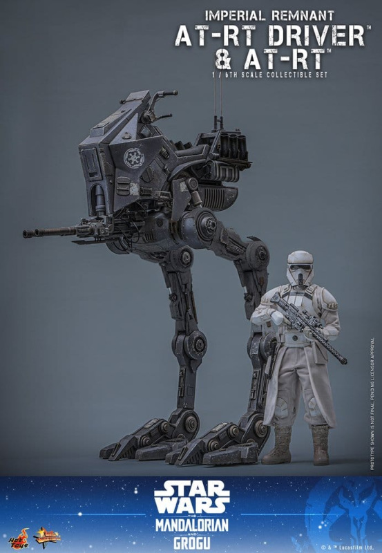 @Star Wars: The Mandalorian & Grogu Imperial Remnan AT-RT Driver & AT-RT 1