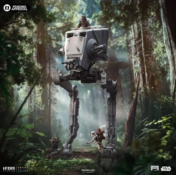 Star wars at-st and chewbacca