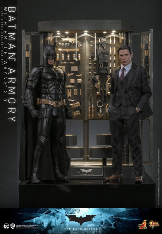 @The Dark Knight Batman Armory with Bruce Wayne 2.0 Set
