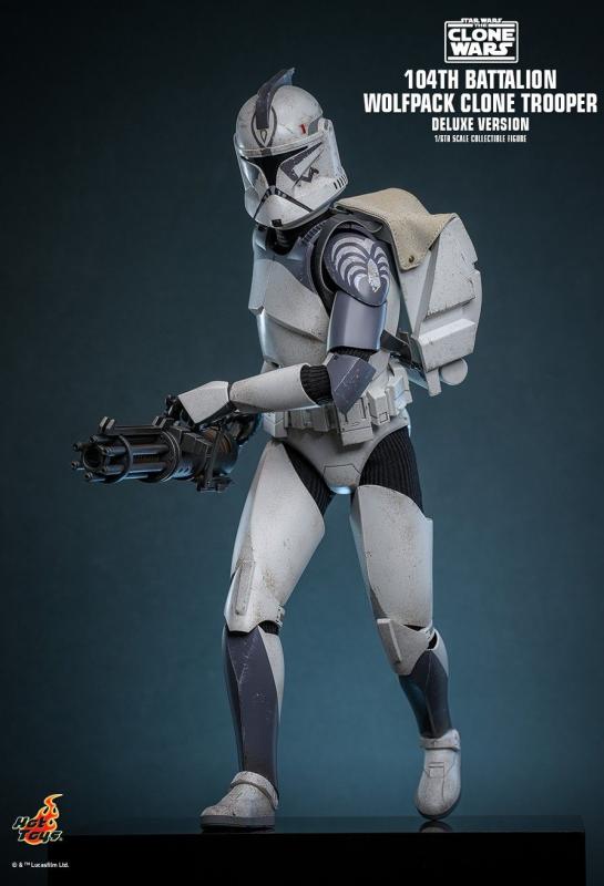 Star Wars The Clone Wars 104th Battalion Wolfpack Clone Trooper DLX