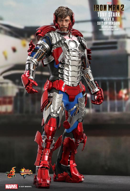 Marvel: Iron Man 2 - Tony Stark Mark V Up Version Deluxe