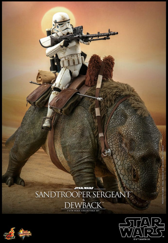 @Star Wars: A New Hope - Sandtrooper Sergeant and Dewback