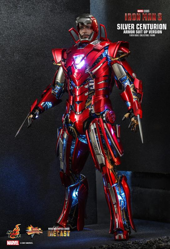 Marvel: Iron Man 3 - Silver Centurion Armor Suit Up Version